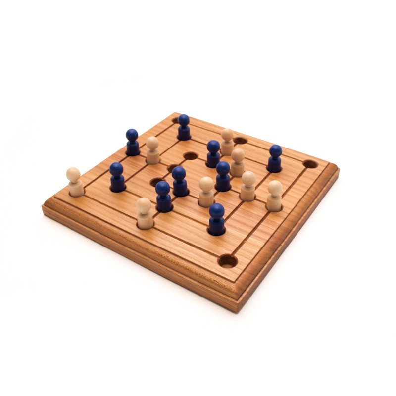 Radmühle Brettspiel Holz Strategiespiel 3D Spiel